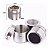 Porta Temperos Magnético Em Aço Inox Com 4 Peças + Suporte [F102] - Imagem 7