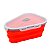 Pote Expansível Armazenar Pizza Silicone Separador 5 Fatias [F102] - Imagem 3