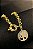 Pulseira Dourada Com Pingente árvore Da Vida Banhado Em Ouro 18k [F027] - Imagem 1