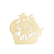Quadro Decorativo Navio Pirata Mdf Branco [F031] - Imagem 1