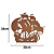 Quadro Decorativo Navio Pirata Mdf Natural [F031] - Imagem 2