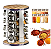 Torre De Porta Temperos Condimentos Giratório Inox 16 Potes Base Giratório [F102] - Imagem 3