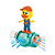 Brinca Brilha Pato 2 - Com Luz (1 Unidade) [F130] - Imagem 1