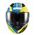 Capacete Texx Escam Kratos Cyber Azu Verd Fosc 56 [F016] - Imagem 1