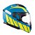 Capacete Texx Escam Kratos Cyber Azu Verd Fosc 56 [F016] - Imagem 3