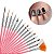 Kit Pincel Gel Uv 15 Pinceis Manicure Acrigel Cor: Rosa [F102] - Imagem 1