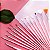 Kit Pincel Gel Uv 15 Pinceis Manicure Acrigel Cor: Rosa [F102] - Imagem 2