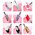 Kit Pincel Gel Uv 15 Pinceis Manicure Acrigel Cor: Rosa [F102] - Imagem 4