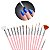 Kit Pincel Gel Uv 15 Pinceis Manicure Acrigel Cor: Rosa [F102] - Imagem 6