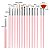 Kit Pincel Gel Uv 15 Pinceis Manicure Acrigel Cor: Rosa [F102] - Imagem 8