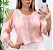 Blusa Crepe Ombro Vazado Manga Longa [F081] - Imagem 1