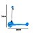 Patinete Regulável Infantil 3 Rodinhas Com Led Até 40kg Azul [F102] - Imagem 3