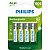 Pilha Recarregável Aa 1000mah Blister Com 4 R6b4rtu10/59 [F132] - Imagem 1