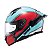 Capacete Texx Fecha Raptor Hornet Azu Verm Branc Bril 62 [F016] - Imagem 1