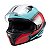 Capacete Texx Fecha Raptor Hornet Azu Verm Branc Bril 62 [F016] - Imagem 4
