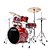 Bateria Completa (5 tambores) Bumbo 20 (Vermelho BRM) Tama Imperialstar IP50H6W-BRM [F035] - Imagem 2