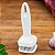 Amaciador De Carne Furador Batedor Manual Inox  Cor: Branco [F102] - Imagem 3