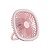 Mini Ventilador  Mesa Luz Ring Light Usb Portátil Cor:rosa [F102] - Imagem 1