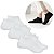 Kit 3 Pares Meia Cano Curto Masculino 40-46 Cor:branco [F102] - Imagem 1