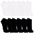 Kit 3 Pares Meia Cano Curto Masculino 40-46 Cor:branco [F102] - Imagem 2