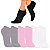 Kit 3 Pares Meia Cano Curto Feminino 35-40 Cores Sortidas [F102] - Imagem 1