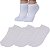 Kit 3 Pares Meia Cano Curto Infantil 9-12 Anos Cor:branco [F102] - Imagem 1
