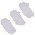 Kit 3 Pares Meia Cano Curto Infantil 9-12 Anos Cor:branco [F102] - Imagem 2