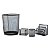 Conjunto Kit Escritório 4 Peças Organização Preto Aço [F102] - Imagem 2