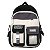 Mochila Juvenil Feminina Passeio Cores: Preto Com Branco [F102] - Imagem 1