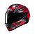 Capacete Hjc C10 Tins Verm Cinz Pret 61 [F016] - Imagem 1