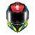 Capacete Texx Fecha Kaiman Teaser Verd Pret Azu Verm Bril 60 [F016] - Imagem 1
