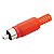 Plug Rca Plast C/ Rabicho Vermelho 10 Un It Blue [F108] - Imagem 1