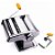 Maquina Manual De Macarrão Caseira 3 Tipos De Massa Aço Inox [F102] - Imagem 1