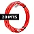 Cabo De Rede 20m Cat6 Vermelho Internet Patch Cord Ethernet - Imagem 1