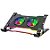 Base com Cooler em Aço Carbono para Notebook e Tablets Rise Mode, Até 17", Galaxy Gray X7, RGB - RM-CNC-07-RGB - Imagem 1