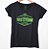 Camiseta dry fit baby look feminina preta com verde limão - Imagem 1