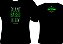 Camiseta dry fit preta com verde limao Plant Based - Imagem 1