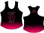 Regata dry fit feminina preta com rosa Plant Based - Imagem 1