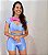 Conjunto Fitness Short & Cropped - Blue & Pink Candy - Imagem 1