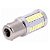 Par de Lâmpadas de Ré LED 1156 P21W 33 LEDs 1 Polo | Branco Super Brilhante 6000K - Imagem 4