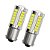 Par de Lâmpadas de Ré LED 1156 P21W 33 LEDs 1 Polo | Branco Super Brilhante 6000K - Imagem 6