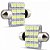 Lâmpada LED Torpedo 36mm 24 LEDs Branca 12V – Kit com 2 Unidades - Imagem 2