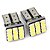 Lâmpada LED T10 Canbus 12 LEDs SMD Branca 12V – Par - Imagem 1