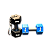 Chaveiro Halteres 3D - Imagem 1
