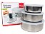 Conjunto Potes Inox 3 Peças Tampa Plástico - Imagem 3