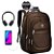 Mochila Grande Reforçada USB e Fone P2 Preto - Imagem 5