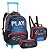 Mochila Infantil Rodinha Kit Escolar Lancheira Estojo Seanite - Imagem 1