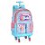 Mochila Infantil Escolar Rodinhas Feminina Barbie Luxcel - Imagem 1