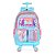 Mochila Infantil Escolar Rodinhas Feminina Barbie Luxcel - Imagem 2