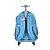 Mochila Infantil Escolar Rodinhas Stitch Azul 3D Luxcel - Imagem 4